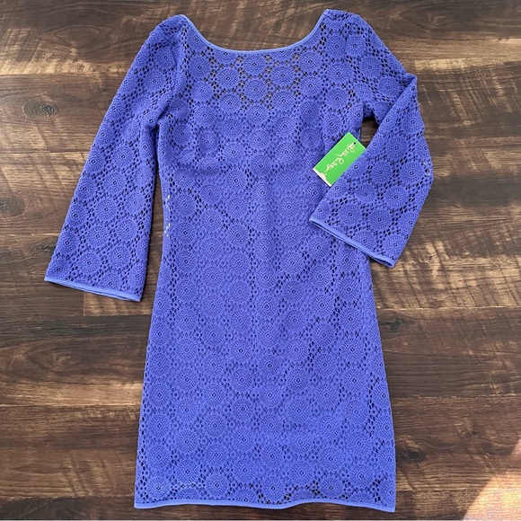 Lilly Pulitzer Dresses & Skirts - SOLD NWT New with tags Lilly Pulitzer Topanga shift dress in breakers lace blue